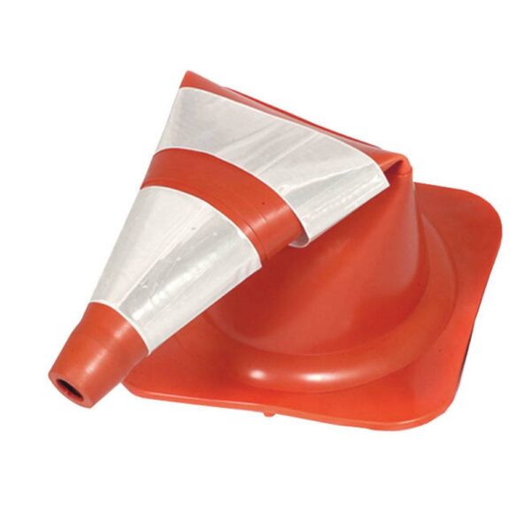 CONE SINALIZAÇÃO REFLETIVO SEMIFLEXÍVEL 75CM - PLASTCOR