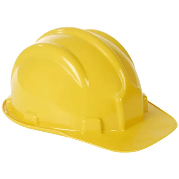 CAPACETE ABA FRONTAL COM CARNEIRA AMARELO - PLASTCOR