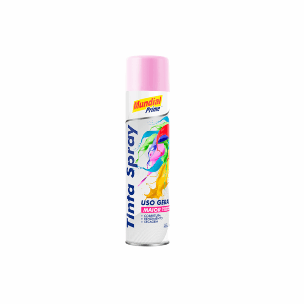 TINTA SPRAY ROSA 400ML - MUNDIAL PRIME