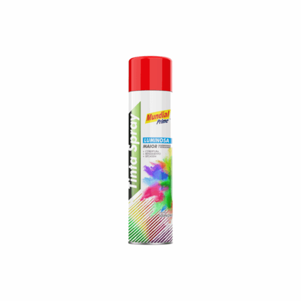 TINTA SPRAY VERMELHO 400ML - MUNDIAL PRIME