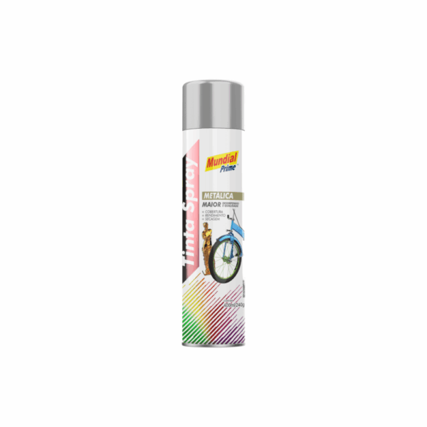 TINTA SPRAY CINZA 400ML - MUNDIAL PRIME