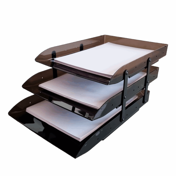 CAIXA CORRESPONDÊNCIA TRIPLA ARTICULÁVEL FUMÊ - DELLO