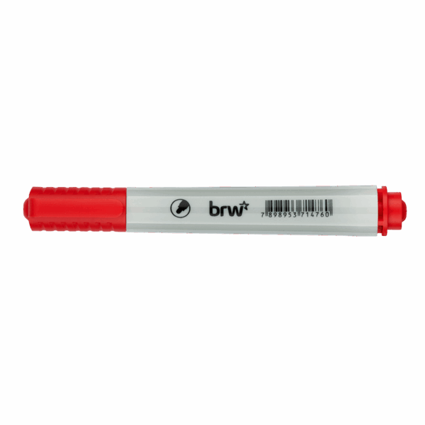 MARCADOR QUADRO BRANCO VERMELHO - BRW